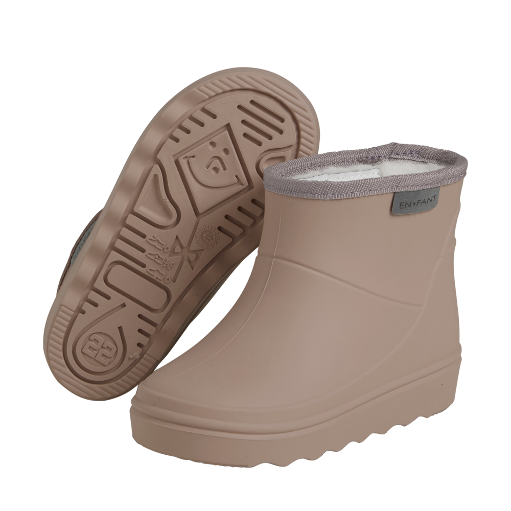 EnFant Regenlaarsjes Thermo Boots Short Solid Portabella