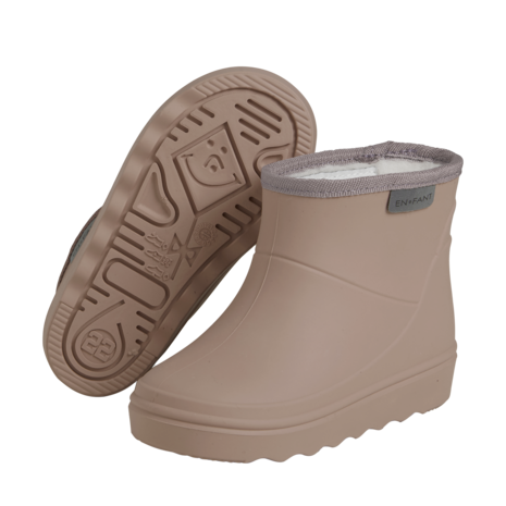 EnFant Regenlaarsjes Thermo Boots Short Solid Portabella