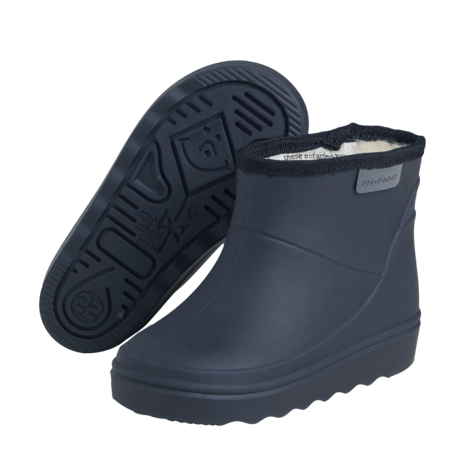 EnFant Regenlaarsjes Thermo Boots Short Solid Blue Night EnFant Regenlaarsjes Thermo Boots Short Solid Blue Night