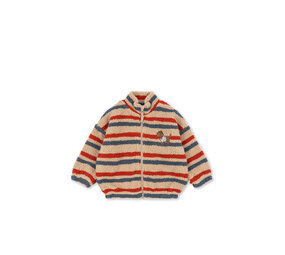 Konges Slojd Jody Embroidery Teddyjas Tangerine Stripe