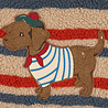 Konges Slojd Jody Embroidery Teddyjas Tangerine Stripe Konges Slojd Jody Embroidery Teddyjas Tangerine Stripe