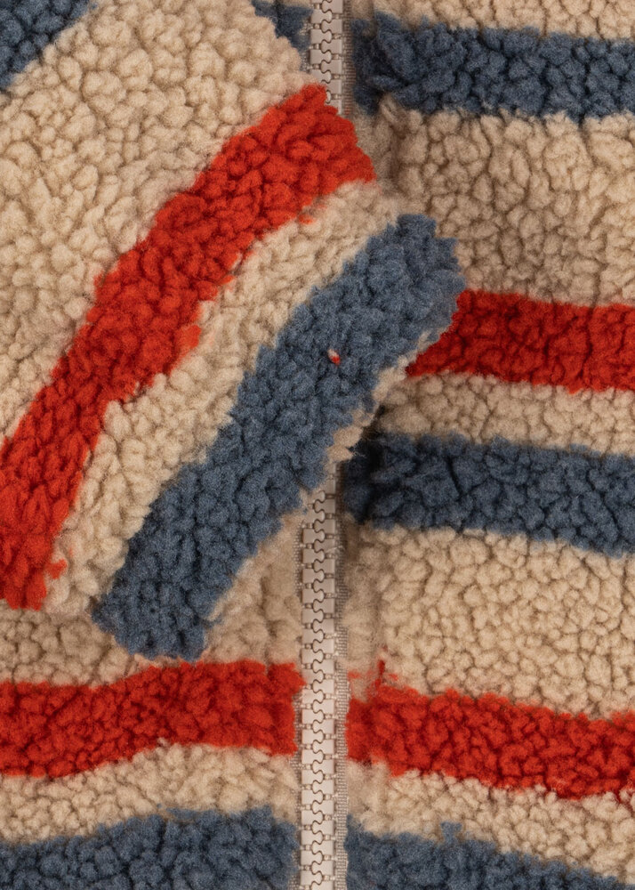 Konges Slojd Jody Embroidery Teddyjas Tangerine Stripe Konges Slojd Jody Embroidery Teddyjas Tangerine Stripe