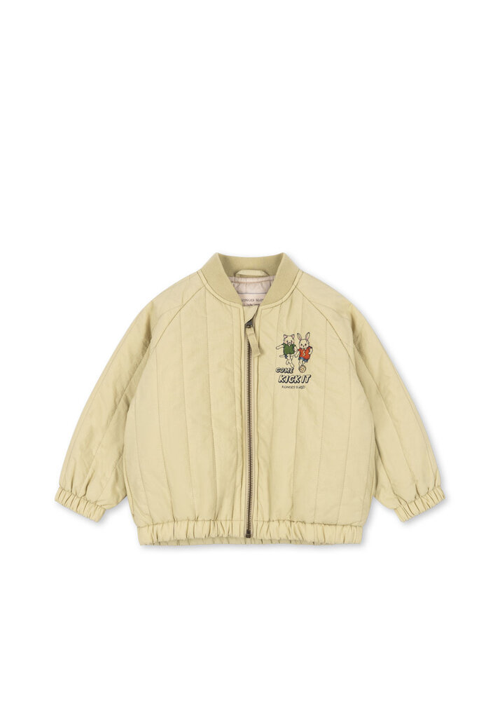 Konges Slojd Juno Bomberjack Pale Olive Green Konges Slojd Juno Bomberjack Pale Olive Green