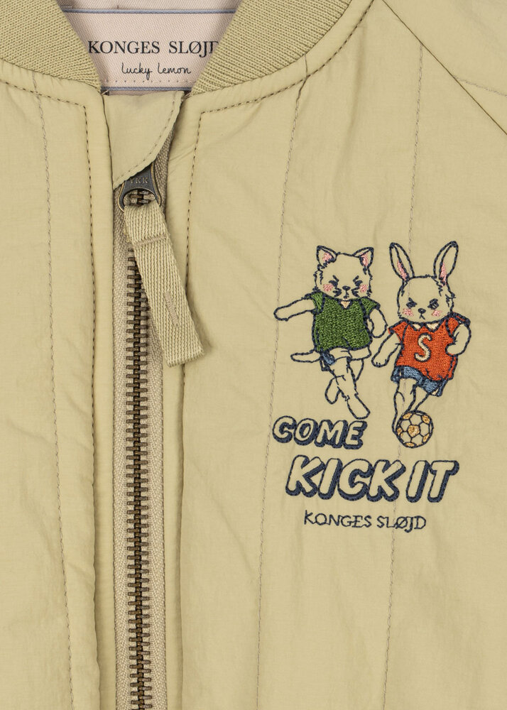 Konges Slojd Juno Bomberjack Pale Olive Green Konges Slojd Juno Bomberjack Pale Olive Green
