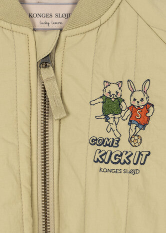 Konges Slojd Juno Bomberjack Pale Olive Green Konges Slojd Juno Bomberjack Pale Olive Green