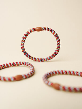 Kknekki Haarelastiekje Slim Bordeaux Curry Kknekki Haarelastiekje Slim Bordeaux Curry
