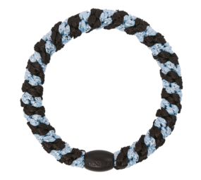 Kknekki Haarelastiekje Brown Seablue Glitter Stripe