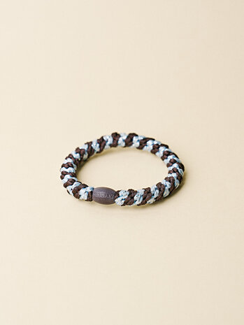 Kknekki Haarelastiekje Brown Seablue Glitter Stripe Kknekki Haarelastiekje Brown Seablue Glitter Stripe