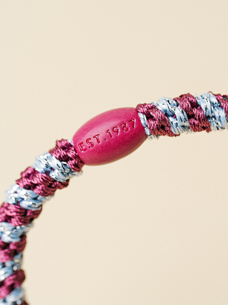 Kknekki Haarelastiekje Slim Rosewood Seablue Glitter Kknekki Haarelastiekje Slim Rosewood Seablue Glitter