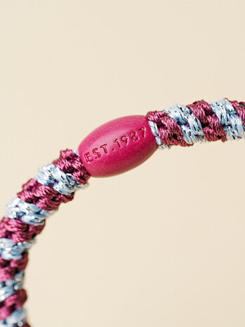 Kknekki Haarelastiekje Slim Rosewood Seablue Glitter Kknekki Haarelastiekje Slim Rosewood Seablue Glitter