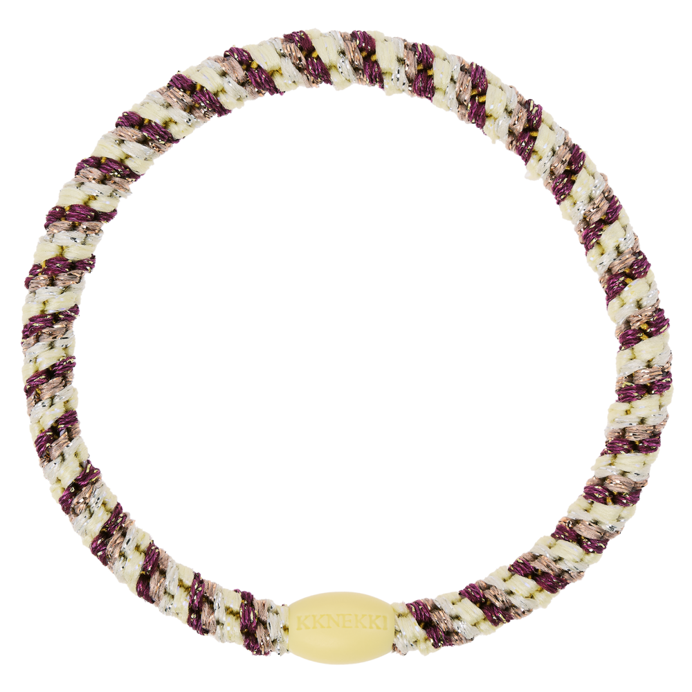 Kknekki Haarelastiekje Slim Mix Grape Yellow Kknekki Haarelastiekje Slim Mix Grape Yellow