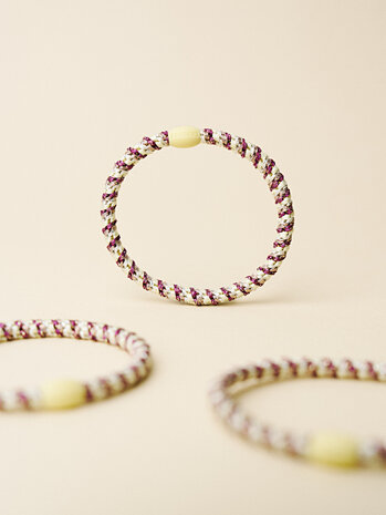 Kknekki Haarelastiekje Slim Mix Grape Yellow Kknekki Haarelastiekje Slim Mix Grape Yellow