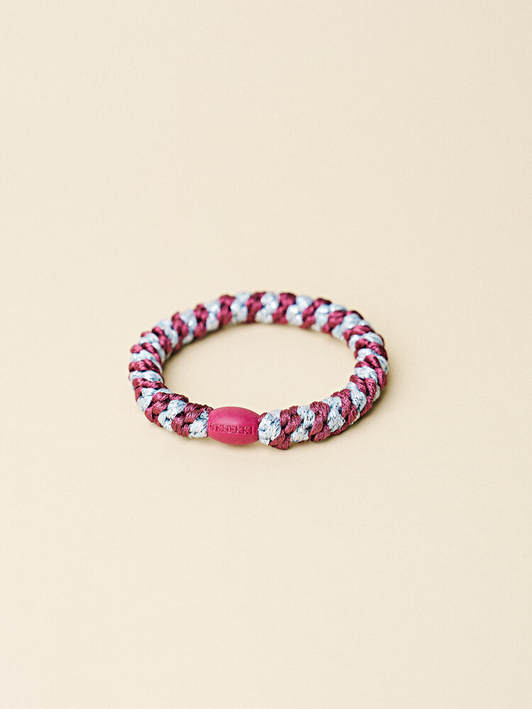Kknekki Haarelastiekje Rosewood Seablue Glitter Stripe Kknekki Haarelastiekje Rosewood Seablue Glitter Stripe
