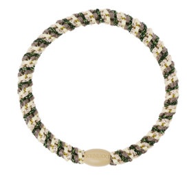 Kknekki Haarelastiekje Slim Mix Army Yellow