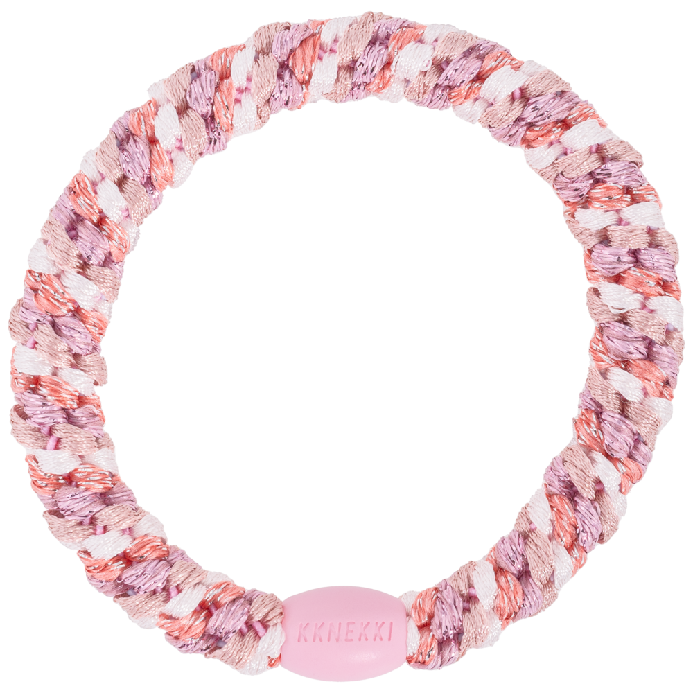 Kknekki Haarelastiekje Mix Dusty Rose Pink Glitter Kknekki Haarelastiekje Mix Dusty Rose Pink Glitter
