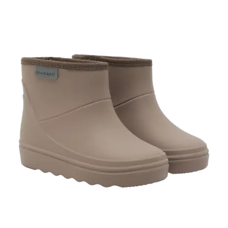 EnFant Regenlaarsjes Thermo Boots Short Pine Bark EnFant Regenlaarsjes Thermo Boots Short Pine Bark