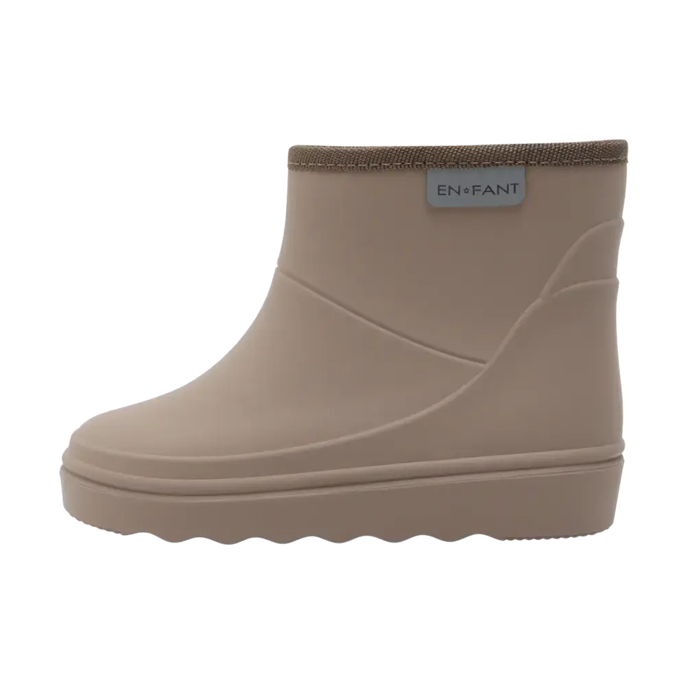 EnFant Regenlaarsjes Thermo Boots Short Pine Bark EnFant Regenlaarsjes Thermo Boots Short Pine Bark