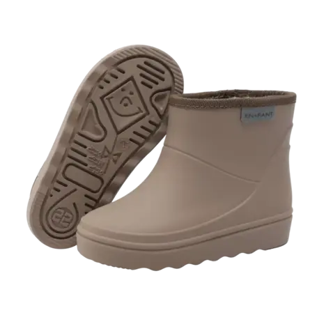 EnFant Regenlaarsjes Thermo Boots Short Pine Bark EnFant Regenlaarsjes Thermo Boots Short Pine Bark