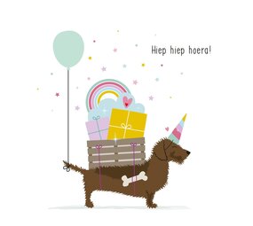 Mevrouw Emmer Wenskaart Hiep hiep hoera! Mevrouw Emmer Wenskaart Hiep hiep hoera!