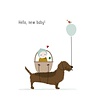 Mevrouw Emmer Wenskaart Hello, new baby! Mevrouw Emmer Wenskaart Hello, new baby!