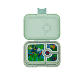 Yumbox Panino broodtrommel 4 vakken Sage Green Jungle Tray