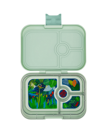 Yumbox Panino broodtrommel 4 vakken Sage Green Jungle Tray