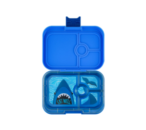 Yumbox Panino broodtrommel 4 vakken Surf Blauw Haai Tray