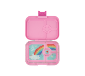 Yumbox Panino broodtrommel 4 vakken Power Roze Regenboog Tray
