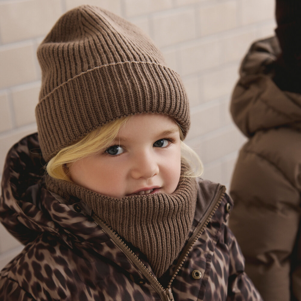 EnFant Winterjas Quilt Jacket Pine Bark Print EnFant Winterjas Quilt Jacket Pine Bark Print