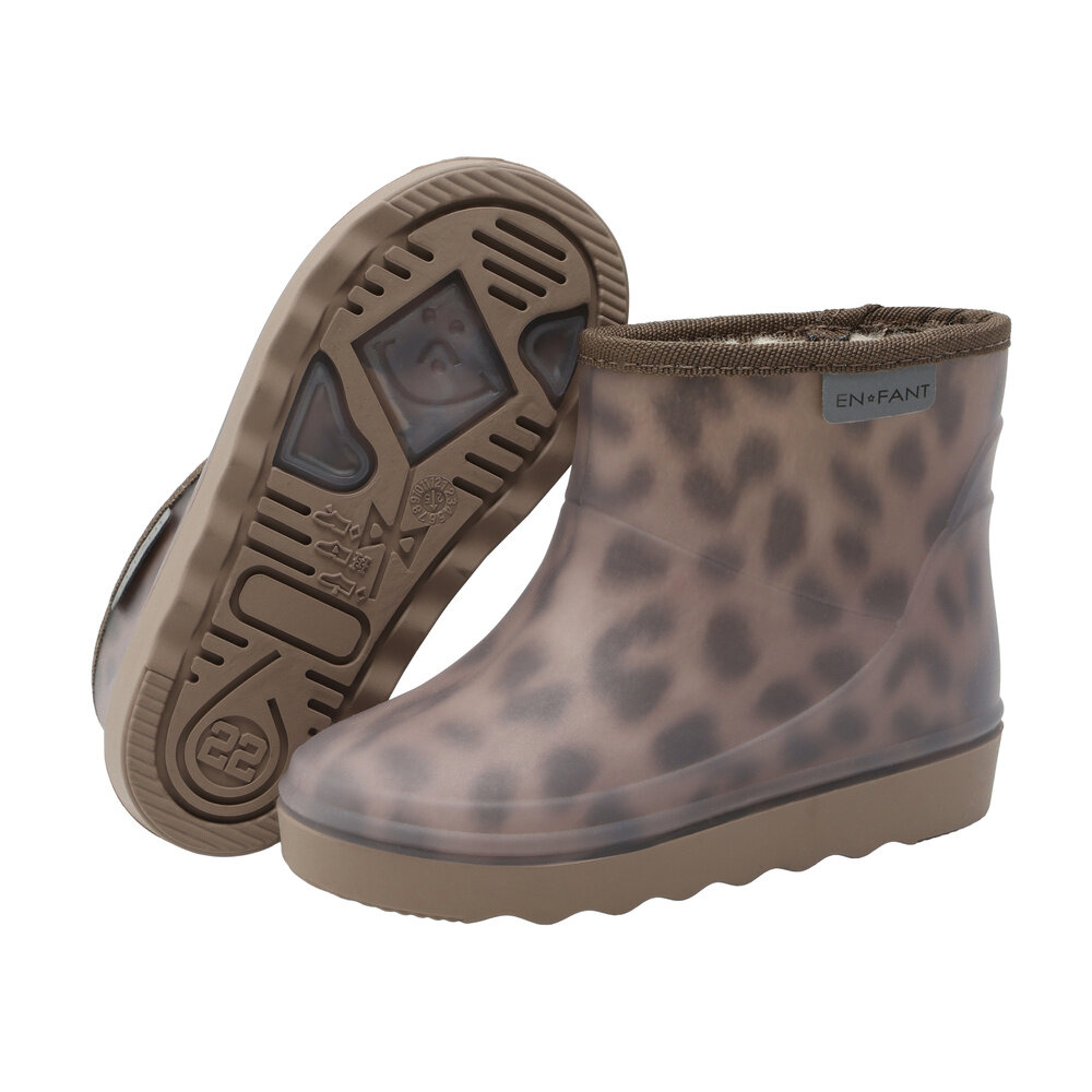 EnFant Regenlaarsjes Thermo Boots Short Print Pine Bark EnFant Regenlaarsjes Thermo Boots Short Print Pine Bark