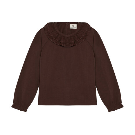 EnFant T-Shirt LS Collar Deep Mahogany