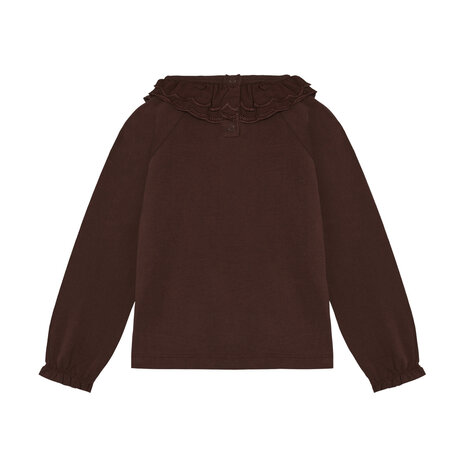 EnFant T-Shirt LS Collar Deep Mahogany