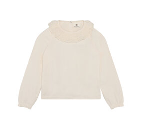 EnFant T-Shirt LS Collar Pearled Ivory EnFant T-Shirt LS Collar Pearled Ivory