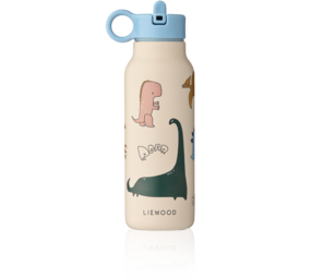 Liewood Drinkfles Falk 350 ml Dino Roar Sandy