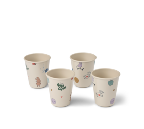 Liewood Drinkbeker Lana Tamtam Sandy 4-pack