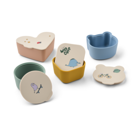 Liewood Snackbox Toto set van 4 Tamtam Sandy