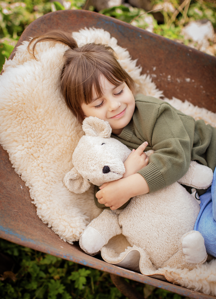 Senger Naturwelt Warmte Knuffel Knuffelbeer Large - Linnen Senger Naturwelt Warmte Knuffel Knuffelbeer Large - Linnen