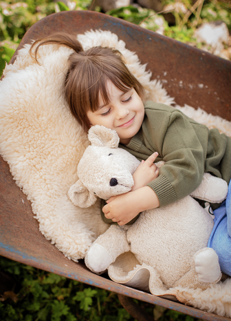 Senger Naturwelt Warmte Knuffel Knuffelbeer Large - Linnen Senger Naturwelt Warmte Knuffel Knuffelbeer Large - Linnen