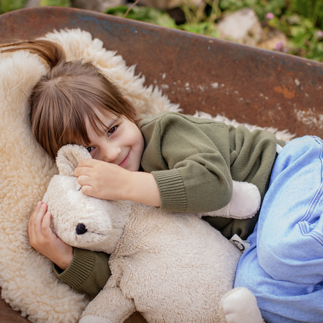 Senger Naturwelt Warmte Knuffel Knuffelbeer Large - Linnen Senger Naturwelt Warmte Knuffel Knuffelbeer Large - Linnen