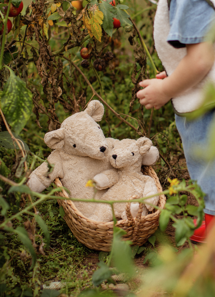 Senger Naturwelt Warmte Knuffel Knuffelbeer Large - Linnen Senger Naturwelt Warmte Knuffel Knuffelbeer Large - Linnen