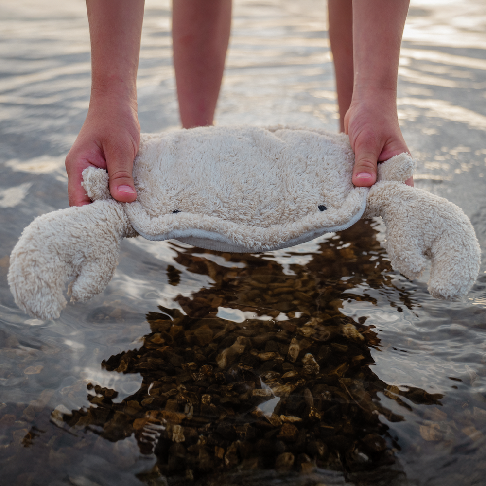 Senger Naturwelt Warmte Knuffel Krab Small - Linnen Senger Naturwelt Warmte Knuffel Krab Small - Linnen