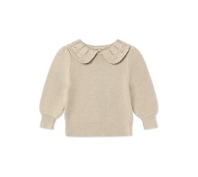 Fliink Julie LS Knit Blouse Sandshell