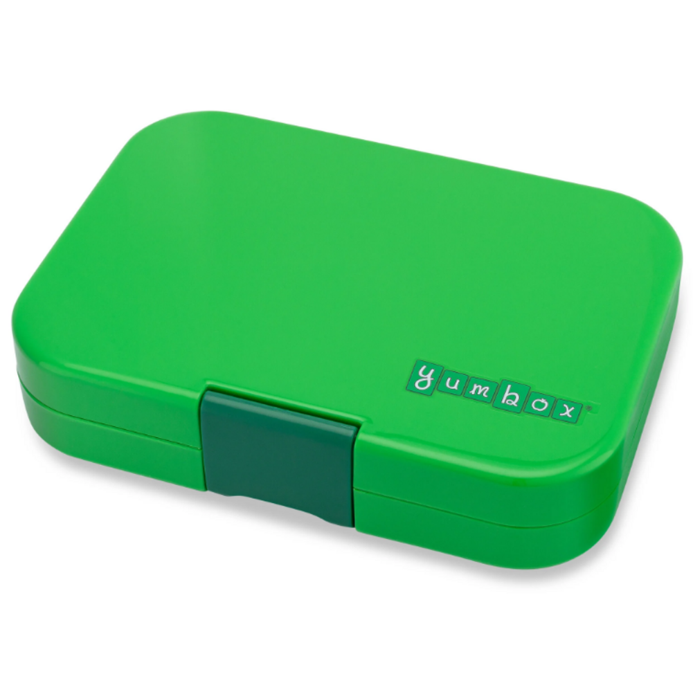 Yumbox Panino broodtrommel 4 vakken Jurassic Green Dinosaur tray Yumbox Panino broodtrommel 4 vakken Jurassic Green Dinosaur tray