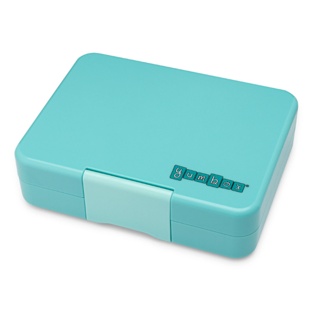 Yumbox Snacktrommel 3 vakken Misty Aqua / Rainbow Tray Yumbox Snacktrommel 3 vakken Misty Aqua / Rainbow Tray