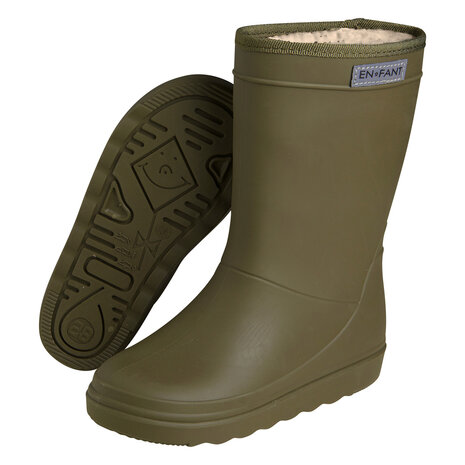 EnFant Regenlaarsjes Thermo Boots Ivy Green EnFant Regenlaarsjes Thermo Boots Ivy Green