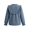 Your Wishes Rib Denim Ruffle Blouse Your Wishes Rib Denim Ruffle Blouse