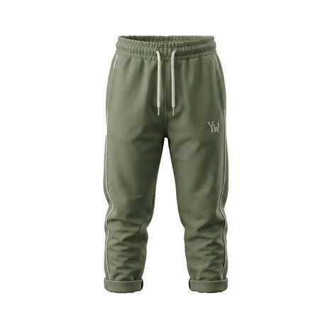 Your Wishes Solid Wide Jogger Olivine