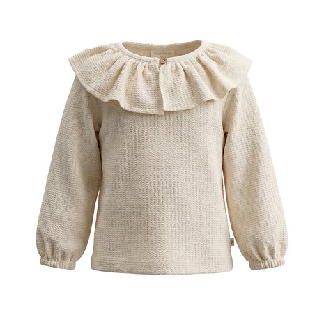 Your Wishes Ruffle Collar Longsleeve Mini Jacquard Your Wishes Ruffle Collar Longsleeve Mini Jacquard