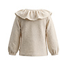 Your Wishes Ruffle Collar Longsleeve Mini Jacquard Your Wishes Ruffle Collar Longsleeve Mini Jacquard