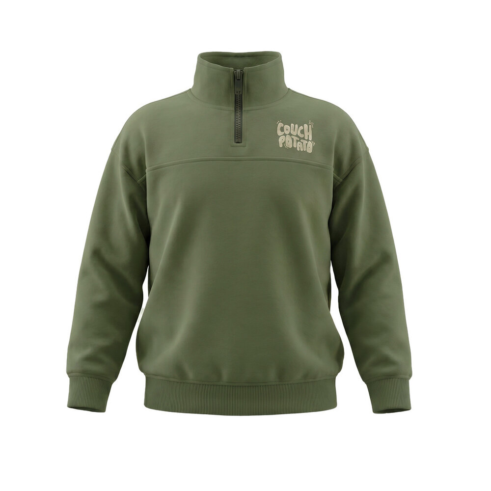Your Wishes Solid Collar Sweater Olivine Your Wishes Solid Collar Sweater Olivine